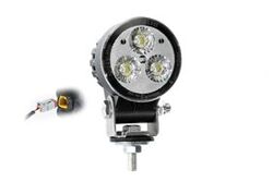 LED Werklamp rond 1200lm , 12W , 12-24v , ingeb. DT conn.