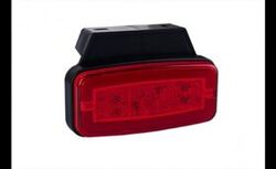 LED markeringslicht rood met beugel | 12-24v | 50cm. kabel | MV-4950R