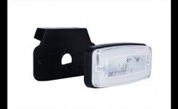LED markeringslicht wit met beugel | 12-24v | 50cm. kabel | MV-4950W
