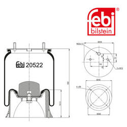 FEBI Bilstein - Luchtveerbalg - 20522