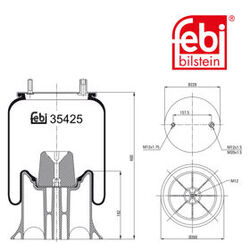 FEBI Bilstein - Luchtveerbalg - 39425