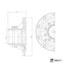 FEBI Bilstein – wielnaaf – 186211