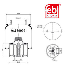 FEBI Bilstein - Luchtveerbalg - 39995