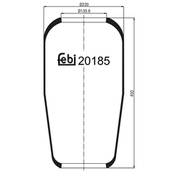 FEBI Bilstein - Luchtveerbalg - 20185