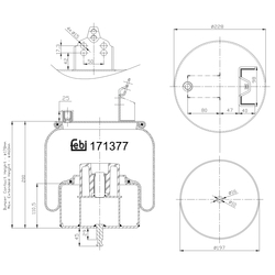 FEBI Bilstein - Luchtveerbalg - 171377