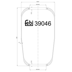 FEBI Bilstein - Luchtveerbalg - 39046