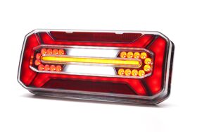LED achterlicht Black links | 12-24v | 7-Pin's AMP