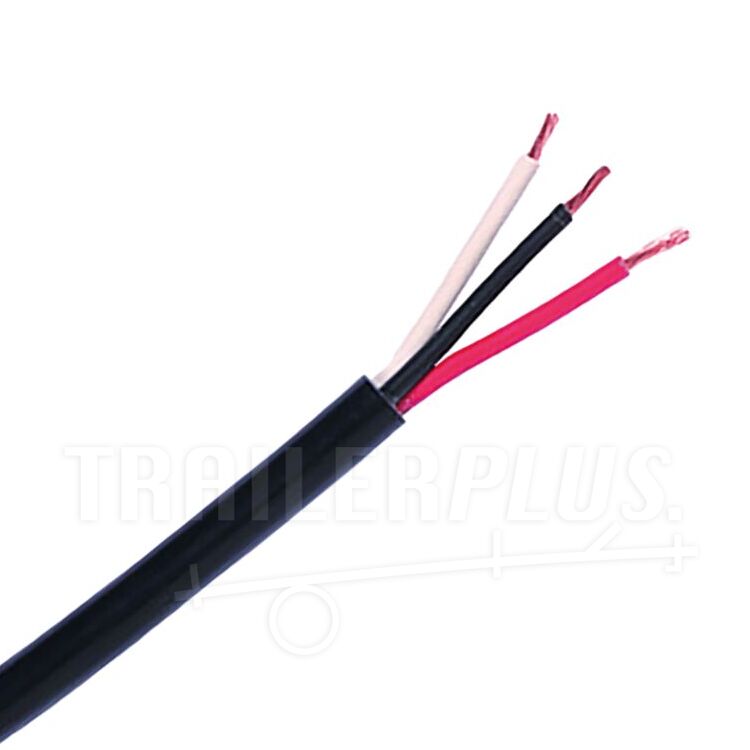 Platte PVC kabel 30 meter - ZWART - 2 x 2,50 mm² met rood/zwarte ader Platte PVC kabel 30 meter - ZWART - 2 x 2,50 mm² met rood/zwarte ader