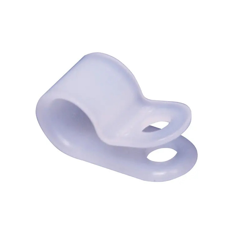 Fermacavi In Nylon Tipo R (6,4mm) - Antrader - 200 Pezzi, Bianco, Per Fissaggio Cavi Elettrici