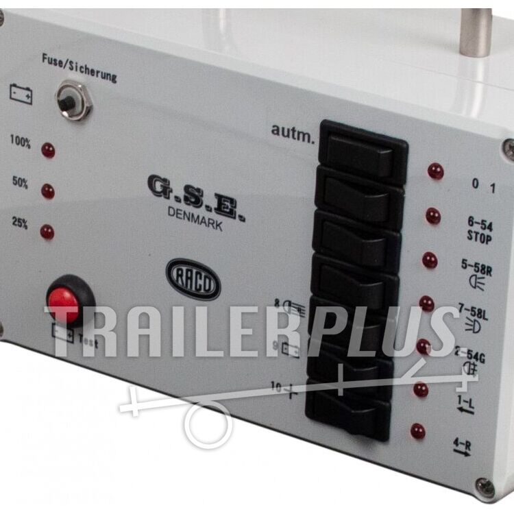 Per Roulotte E Barche Navaris Tester Luci Per Auto E Rimorchio - Con Adattatori 7-13 Poli, Batteria 9V Inclusa Diagnostica Luci Auto